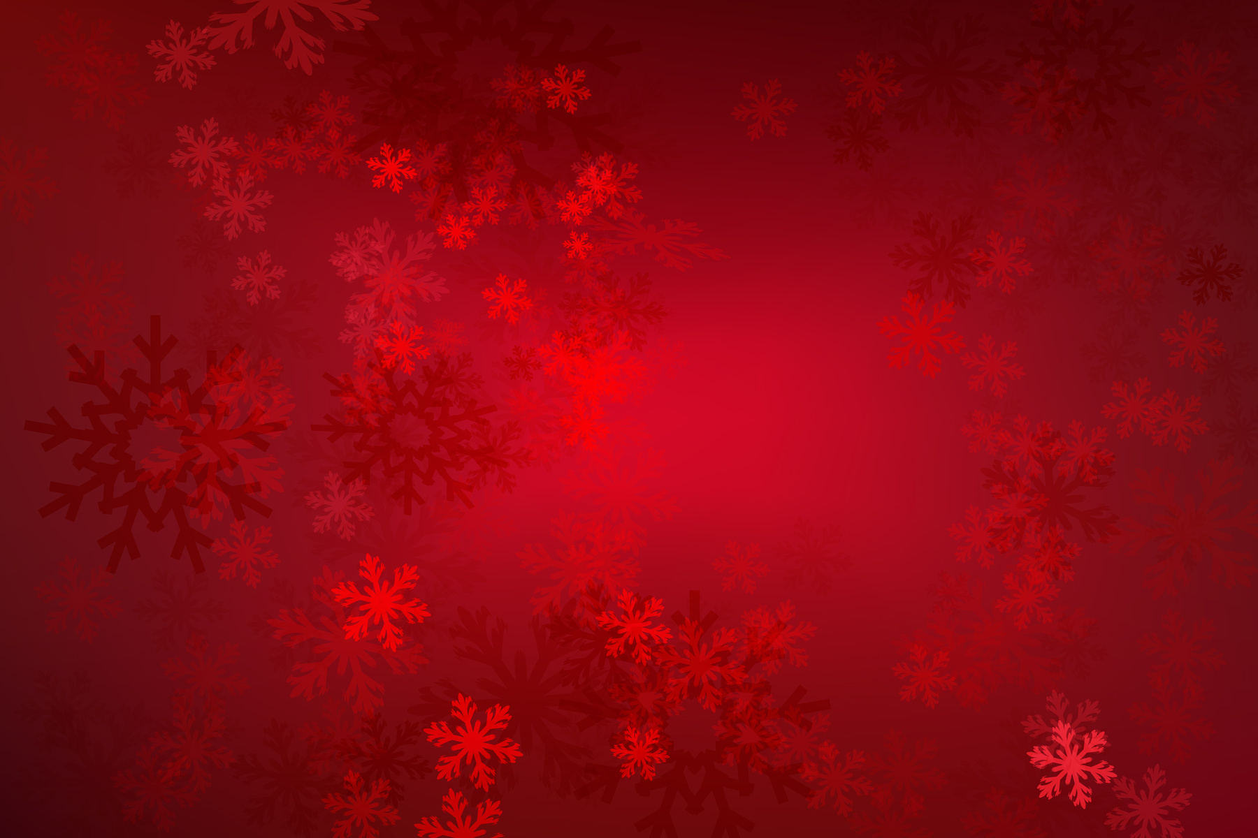 Red Snowflakes Background
